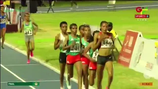 Ethiopia wins Gold Silver and Bronze Women's 5000M Final 13th African Games 2024