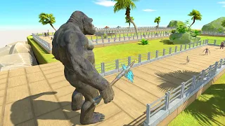 New King Kong vs All Units Death Run | Animal Revolt Battle Simulator