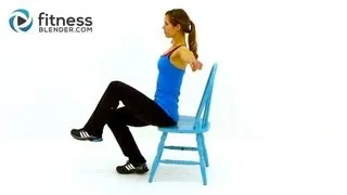 Workout at Work - Low Impact Total Body Chair Workout Routine by FitnessBlender.com