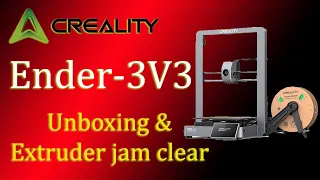 Extruder jam when unboxing my Creality Ender-3 V3 !! Extruder dismantle starts 40min 35sec.