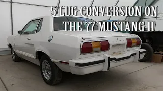 5 LUG CONVERSION ON THE 77 MUSTANG II PART 1