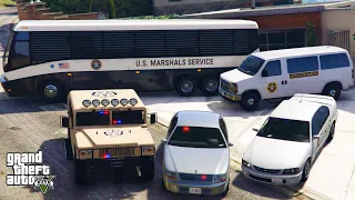 GTA 5 - Stealing United States Marshals Service Vehicles with Franklin! | (GTA V Real Life Cars #83)