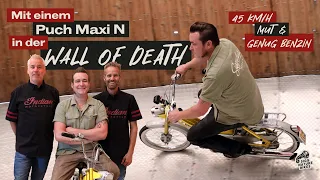 WALL OF DEATH | Mit einem Puch Maxi N Mofa in der Steilwand