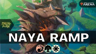 ROAD TO MYTHIC - MTG Arena - Italian Mage - Naya Ramp - Standard 2021 - Zendikar Rising