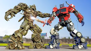 Optimus Prime vs Megatron Latest Battle - New Movie 2024 | Paramount Pictures [HD]