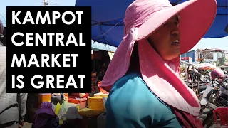 Walking around Kampot, Cambodia - let's see what's going on at the market!