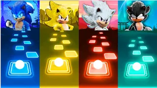 Sonic vs Super Sonic vs Hyper Sonic vs Dark Sonic - Tiles Hop EDM Rush