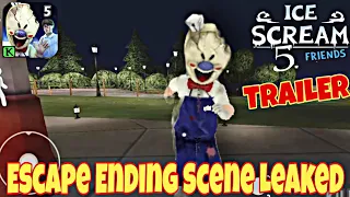 Ice Scream 5 Escape Ending Scene Leaked Gameplay || Ice Scream 5 Trailer || Ice Scream 5