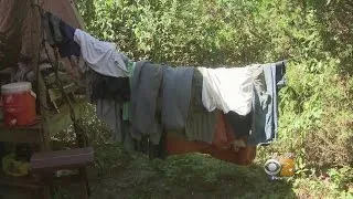 Inside Howell, NJ Tent City