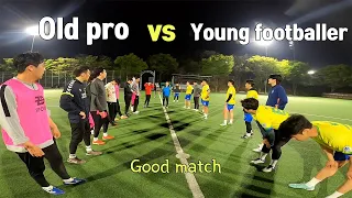 Who will win? Old pro player vs Young football player
