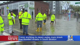 Water Main Break Shuts Down South Boston Streets