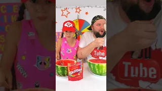 Watermelon TikTok Vasilisa Kiss and Dad! Fun and Prank! #shorts