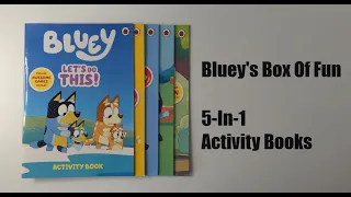 Bluey's Box of Fun With A 5-In-1 Activity Book Set