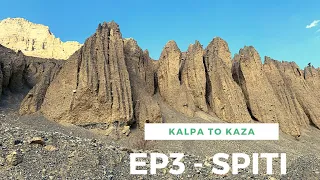 EP3 Winter Spiti Trip | Kalpa to Kaza | Frozen Waterfall | Jeep Compass & Duster