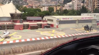 Heli Air Monaco heliport landing (MCM)