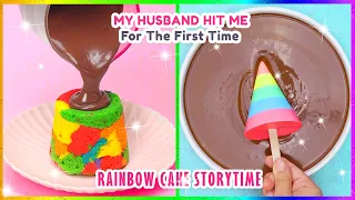 MY HUSBAND HIT ME For The First Time 😭 RAINBOW CAKE TOXIC FAMILY STORYTIME ☘