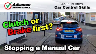 Clutch or Brake First When Stopping?  |  Learn to drive: Car control skills