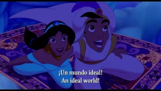 Aladdin "A whole new world" Castilian Spanish w/English Subs