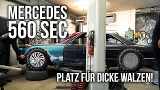 LEVELLA | Mercedes 560 SEC | Neue Radläufe - Ordentlich Platz für dicke Walzen!