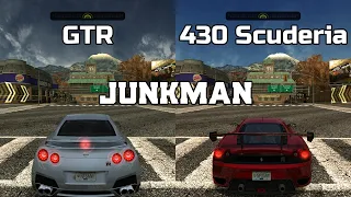 Nissan GTR vs Ferrari 430 Scuderia - NFS MW Redux V3 - WHICH IS FASTEST ?