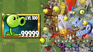 Plants Vs Zombies 2 Super Peashooter Level 100 Vs All Zombots