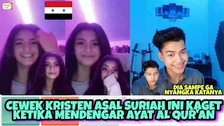 REAKSI CEWEK KRISTEN ASAL SURIAH INI KETIKA DIBACAKAN SHOLAWAT DAN NGAJI DIA SAMPE GA NYANGKA!