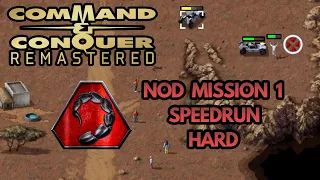 Command & Conquer Remastered Speedrun (Hard) - Nod Mission 1 - Silencing Nikoomba