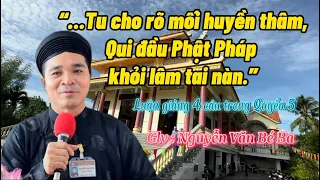 QUI ĐẦU PHẬT PHÁP KHỎI LÂM TAI NÀN Glv: Nguyễn Văn Bé Ba @Ngocphuockg #pghh