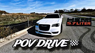 CHRYSLER 300s HEMI V8 POV DRIVE & CUTTING UP IN TRAFFIC + CUTTING UP IN NEIGHBORHOODS