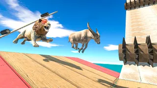 Run Away and Escape from Beasts and Spike Roller Traps - Animal Revolt Battle Simulator