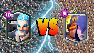 MEGA KNIGHT + ICE WIZARD Vs MIGHTY MINER + WITCH - Clash Royale Battle #398