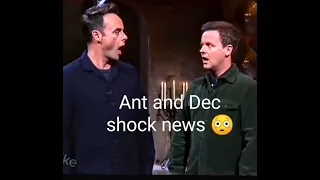 ANT and DEC get massive shock !!