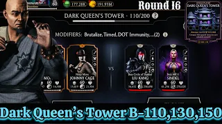 Dark Queen’s Tower Boss Battle 110 , 130 & 150 Fight + Reward | A Bronze Team MK Mobile