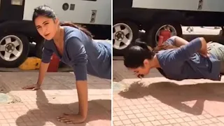 THROWBACK | Katrina Kaif EFFORTLESSLY did push-ups WITHOUT using her hands like a pro; here's how!