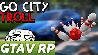 JE FAIT DU BOWLING SUR GTA RP #1 (free access go city troll )