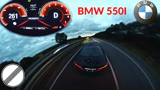 BMW 5 Series M550I German Autobahn TOP SPEED by AXSPEEDBRO