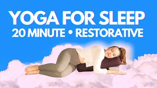 20 Minute RESTORATIVE Yoga for SLEEP // Relax and Unwind from a Busy Day