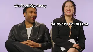 Donald Glover and Maya Erskine acting like a divorced couple for 5 minutes
