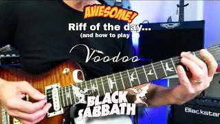 Guitar Lesson - Voodoo - Black Sabbath. Awesome Riff of the Day & How to Play it!