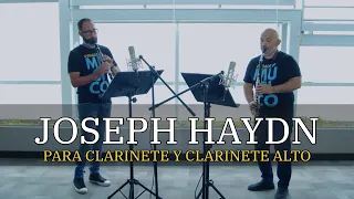 Joseph Haydn: Sonata for clarinet and alto clarinet. Alan Espinoza & Marco Mazzini 🎶