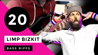 20 Limp Bizkit Bass riffs (Sam Rivers bass line)