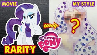 Drawing Rarity into Human - My Little Pony | Huta Chan