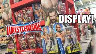 WWE WRESTLEMANIA 32 DISPLAY! Sasha Banks! Neville! Build A Figure! Elite TOY HUNT