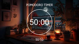 50/10 Pomodoro Timer ✨ Relaxing Lofi, Study With Me, Stay Motivated ✨Focus Station