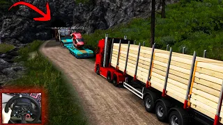 [PROMODS] DRIVE TO THE KIRKENES QUARRY || TRUCKERSMP (LOGITECH G29 + Shifter)