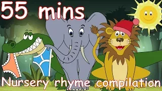 Down in the Jungle! And lots more Nursery Rhymes! 55 minutes!