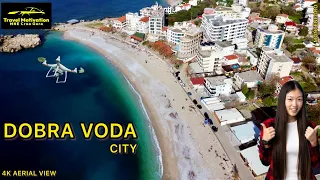 DOBRA VODA Grad i Plaža iz vazduha Januar 2024 - DOBRA VODA City [4K Aerial View] MNE Crna Gora