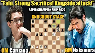 Chess.com Rapid Championship 2022 | Fabiano Caruana VS Hikaru Nakamura | Knockout Stage (Week 3)