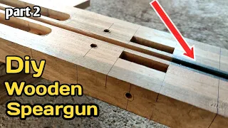 How to make wooden speargun | part 2 | make the shaft line