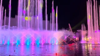 Riyadh Boulevard fountain - Blinding Lights ( Fountain system changed )